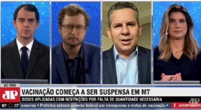 Mauro reclama da lentid�o na distribui��o de vacinas e pede autoriza��o para compra direta com laborat�rios