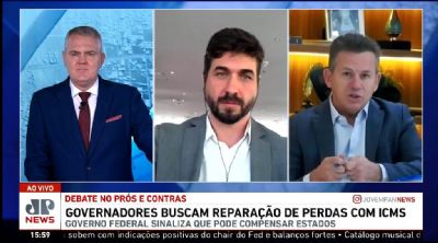 ​Mauro Mendes defende compensa��o ao estados e munic�pios pela perda na arrecada��o de ICMS