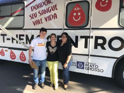 MT Hemocentro divulga agenda de coleta do �nibus na capital e campanhas internas