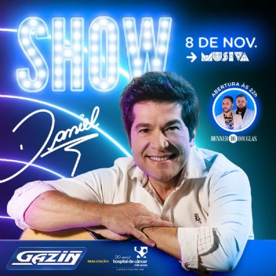 Cantor Daniel far� show em prol do HCanMT nesta sexta-feira