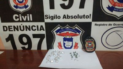 Opera��o conjunta prende traficante e jovem acusado de recepta��o de motocicleta em Santa Terezinha