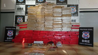 DRE apreende 204 tabletes de maconha em casa na Capital, 3 s�o presos