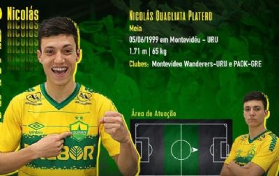 Cuiab� acerta com meia uruguaio que estava no PAOK, da Gr�cia