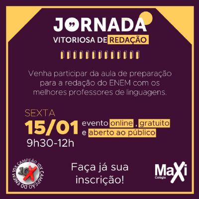 Escola de Cuiab� promove live gratuita com prepara��o para a reda��o