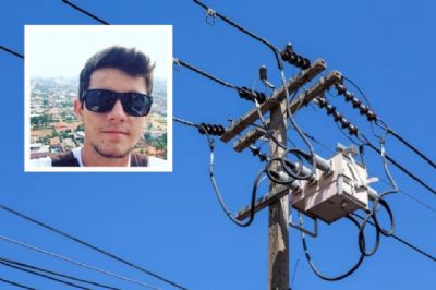 Jovem morre eletrocutado durante manuten��o de internet