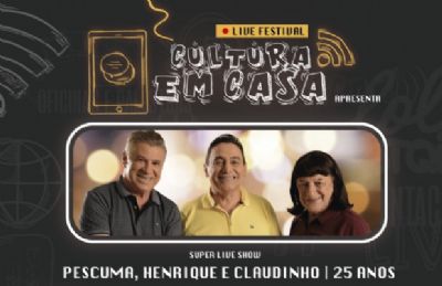 Pescuma, Henrique e Claudinho fazem 'live' com maestro Fabr�cio Carvalho nesta quarta-feira