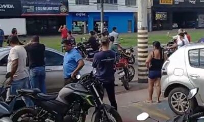 ​Motoristas de aplicativo protestam ap�s assassinato de colegas