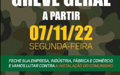 Movimento �Resist�ncia Civil� articula greve geral na pr�xima segunda