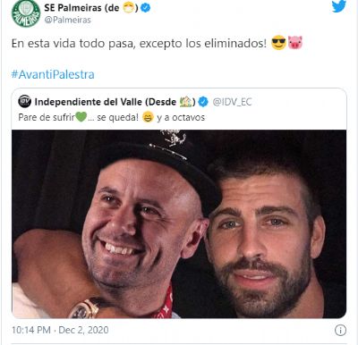 Palmeiras provoca Miguel �ngel Ram�rez e Del Valle, eliminados da Libertadores