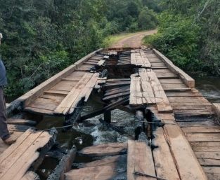 Prefeito de Brasnorte aponta celeridade na reconstru��o de ponte queimada no s�bado