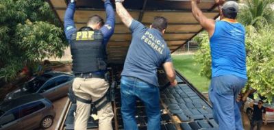 PRF apreende meia tonelada de coca�na em Scania na BR-364