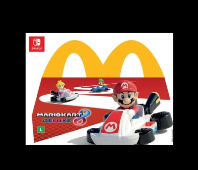 Mario e amigos chegam no McLanche Feliz