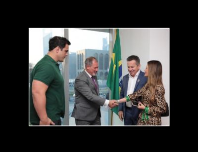 Embaixador brasileiro nos Emirados �rabes reconhece o t�tulo da primeira-dama de MT como Embaixadora Mundial do Parajiu-jitsu