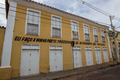 Casar�es do Centro Hist�rico s�o pichados
