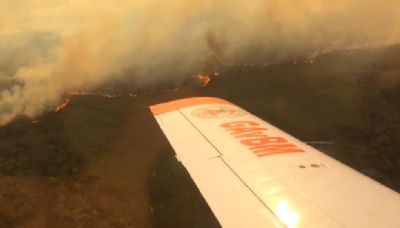 Inc�ndio de grandes propor��es atinge pelo menos 7500 hectares do Pantanal