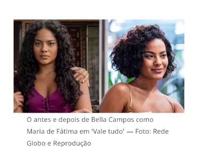 Remake de 'Vale Tudo': Bella Campos - nossa superstar cuiabana, -  muda o visual para virada de Maria de F�tima