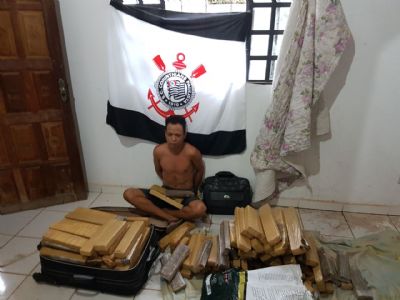 PM prende homem com mais de 100 kg de maconha em Cuiab�