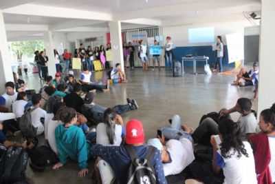 Alunos da Escola Padre Panorotto iniciam competi��o contra o desperd�cio de alimentos