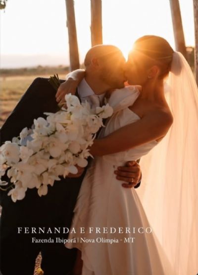 Andrea Cabral realiza um casamento de cinema para Maria Fernanda e Frederico