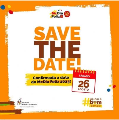 ​DESDE J� SAIBAM: MCDIAFELIZ 2023 SER� DIA 26 DE AGOSTO!