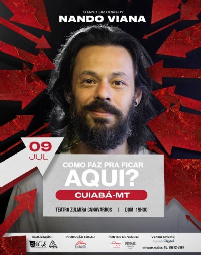 ​Nando Viana se apresenta em Cuiab� amanh�, domingo (09)!