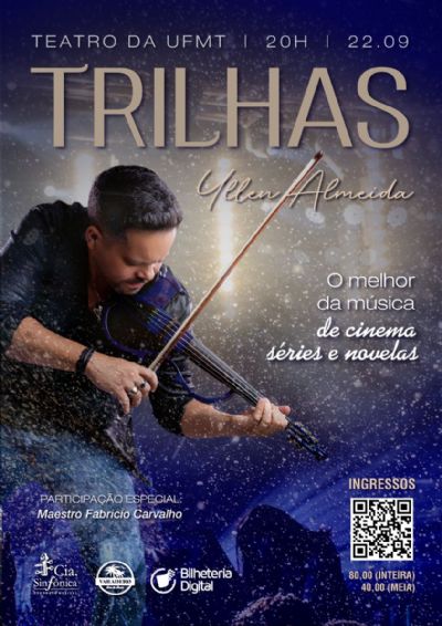 ​Yllen Almeida apresenta o show Trilhas no teatro da UFMT