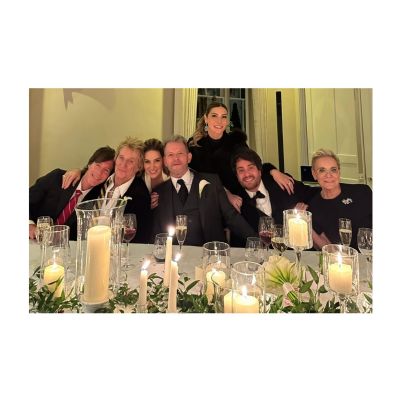 ​Ivan Rollemberg e Rod Stewart s�o padrinhos de casamento do baterista David Palmer