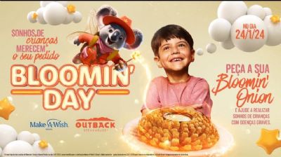 ​Bloomin� Day � A��o beneficente do Outback acontece neste m�s