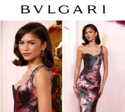 ​Zendaya brilha com Alta Joalheria da Bulgari no Tapete Vermelho do Oscar 2024