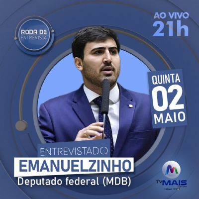 Roda de Entrevista recebe Emanuelzinho nesta quinta-feira (02)