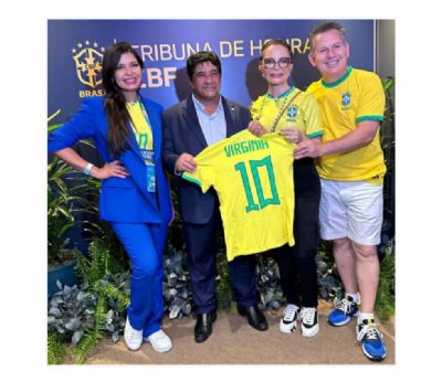Virginia Mendes compartilha alegria de MT receber a Copa do Mundo Feminina 2027