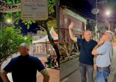 Prefeito anuncia cal�ad�o noturno e restaura��o de casar�es na Pra�a da Mandioca