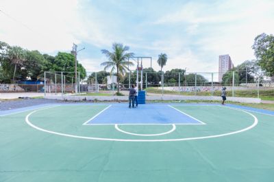 Prefeitura amplia revitaliza��o de quadras e fortalece lazer nas comunidades de Cuiab�