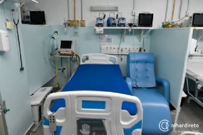 Taxa de ocupa��o em UTIs adulto quase triplica em Cuiab� durante uma semana