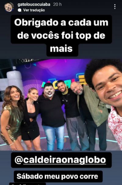 Gato Louco estar� na TV no s�bado ao lado de Marcos Mion e outros famosos