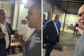 Ab�lio e Gilberto Figueiredo discutem durante inaugura��o na Santa Casa