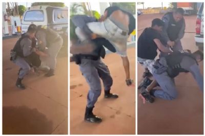 Homem leva tiro na perna ao resistir � abordagem policial em MT