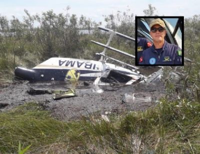 Corpo de piloto que morreu em queda de helic�ptero no Pantanal � resgatado ap�s dois dias
