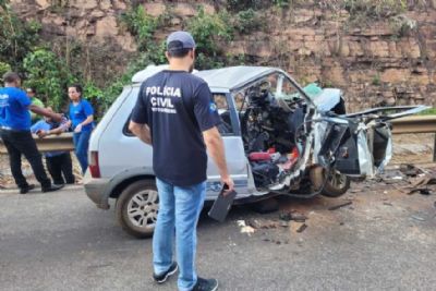 ​Acidente em rodovia de MT mata 3 pessoas da mesma fam�lia