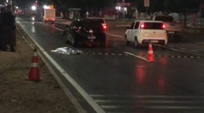 Mulher morre atropelada ao tentar atravessar avenida de Cuiab�