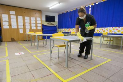 Aulas presenciais do ensino infantil s�o suspensas por causa da Covid-19 em Tangar� da Serra (MT)