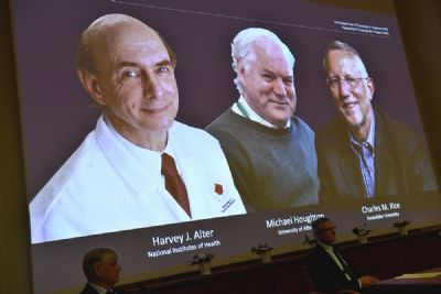 Nobel de Medicina vai para os descobridores do v�rus da hepatite C