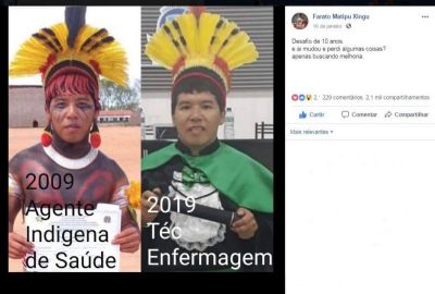 ​Ind�gena de MT participa do 'Desafio dos 10 Anos' e viraliza na internet