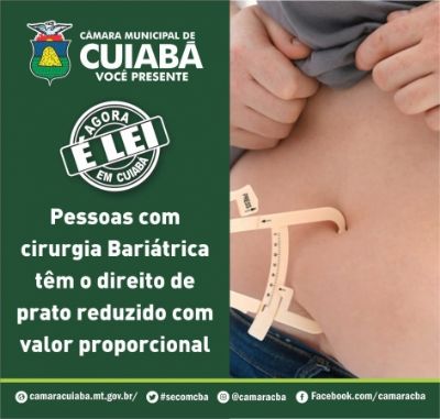 Pessoas com cirurgia bari�trica t�m o direito de prato reduzido com valor proporcional