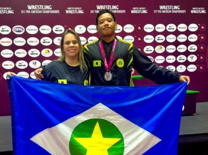 ​Atleta bolsista do Governo de MT conquista medalha de prata em Pan-Americano de Wrestling