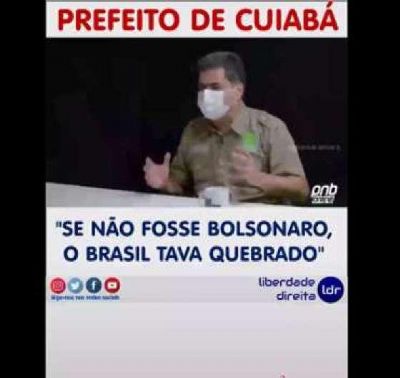 Bolsonaro compartilha v�deo de Emanuel elogiando sua gest�o da pandemia