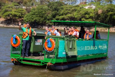 Prefeitura projeta retirar mensalmente 10 toneladas de lixo s�lido do rio Cuiab�