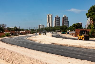 ​Obras do prolongamento da Avenida Parque do Barbado chegam a 90% de execu��o