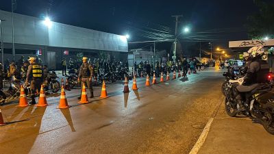 Opera��o remove 48 motos e prende foragido da Justi�a em Cuiab�