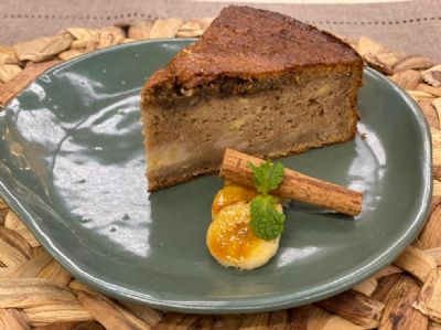 Bolo de Banana com Casca de Liquidificador